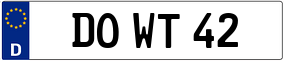 Truck License Plate